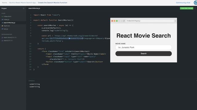 React App Tutorial 2020 [Build a Movie Search App] - Full Course смотреть онлайн