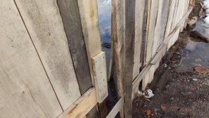 Деревянные ворота распашные на стройку (временные) / EvKov