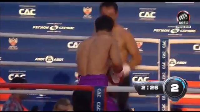Бой в первом среднем весе (до 69,8 кг) Раджаб Бутаев - Шерзодбек Алимжанов