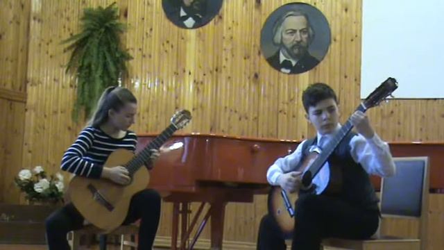 Фатькина Алина и Сордия Кирилл, Итальянская народная песня "САНТА ЛЮЧИЯ" смотреть онлайн