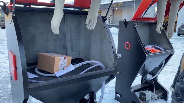 Габариты недорогих камер пескоструйной обработки КСО