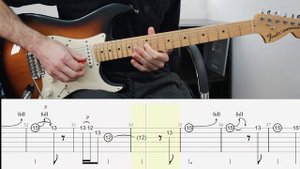 Pink Floyd - Mother solo - Extended version (Guitar lesson with TAB)