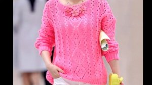 Красивый и простой пуловер спицами. Мастер класс узора спицами.