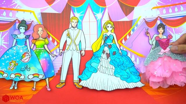 Бумажные Куклы Одеваются - Каковы Настоящие Эмоции Рапунцель? - Barbie Story & Crafts смотреть онлайн