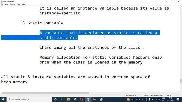 Variable in Java in Hindi class 5