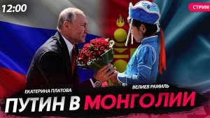 Путин в Монголии [Велиев Рамиль и Екатерина Платова.СТРИМ]