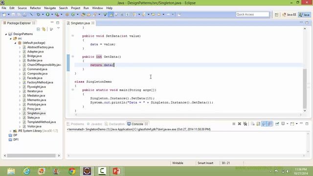 Singleton Design Pattern In Java