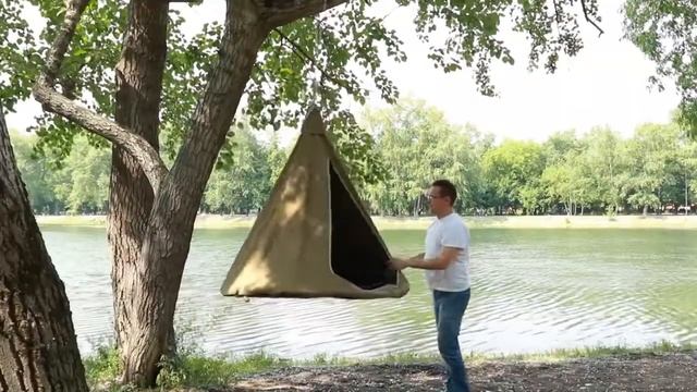 Инструкция - как повесить гамак-кокон на дерево смотреть онлайн