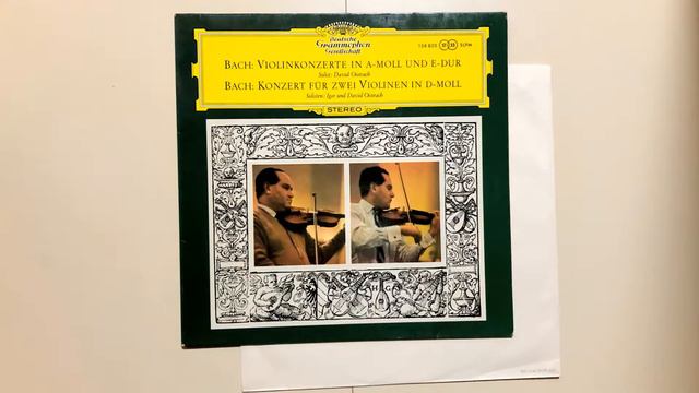 Igor und David Oistrach J.S.BACH a-moll, BWV1041 1961 Ｌ P Record смотреть онлайн