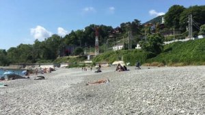 Лучшие пляжи Сочи. Пляж без волнорезов  «Ласточка».