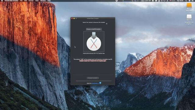 Create a Bootable Install usb Mac OS X El Capitan 10.11 (Disk Creator) смотреть онлайн
