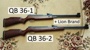 QB 36-1, QB 36-2 и Lion Brand. Китайские пневматические винтовки.