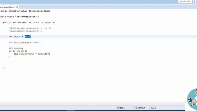 Core Java Tutorial Episode #8 : Operators | Part 1 | Arithmetic and Assignment | Palindrome Number смотреть онлайн