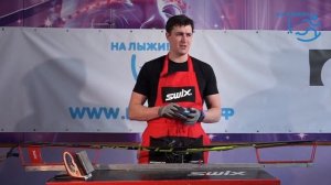 Подготовка лыж после обработки на штайншлифт машине.