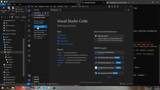 Basic Path, Directory, CLI, Git, GitHub, GitHub Desktop смотреть онлайн