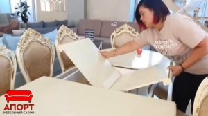 Стол Обеденный раздвижной и стулья 'Трон'