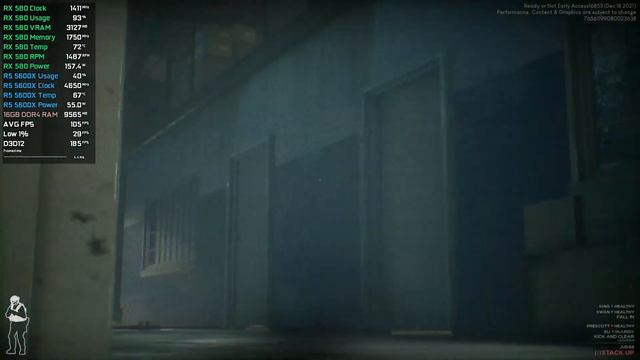 Ready Or Not - RX 580 - FPS Test смотреть онлайн