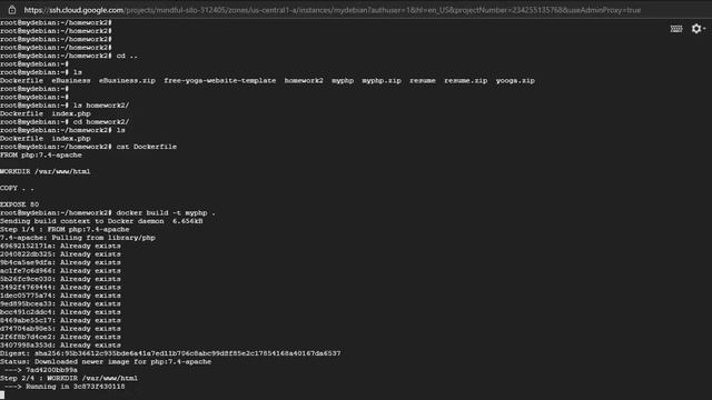 Docker 101 dockerfile with php website