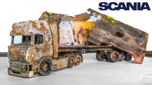 Scania V8 R730 Восстановление заброшенного грузовика с полуприцепом