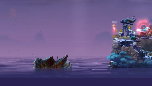 Worms W.M.D - Jetpack to Work! - Challenge - Defeat FLEI MING смотреть онлайн