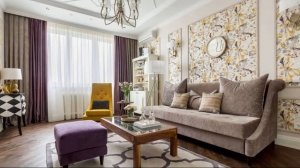 ОБОИ КОМБИНАЦИЯ В ГОСТИНОЙ