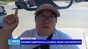 Víctor Larco: Nuevamente, semáforos de la av. Manuel Seoane lucen inoperativos