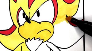 DARK SONIC vs the WORLD Part 2/3 / How to draw Sonic