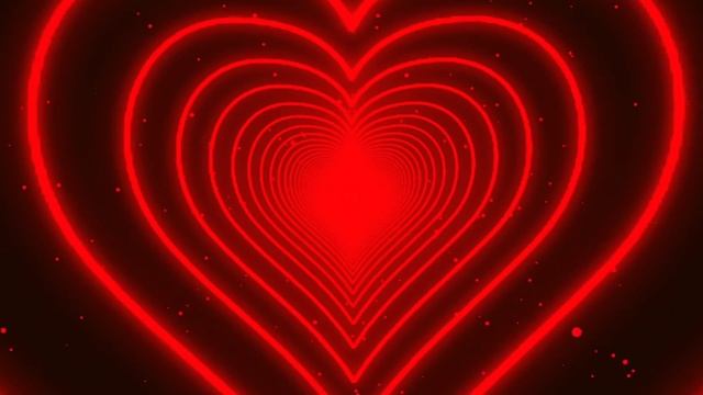 Neon Heart Tunnel Background❤️Red Heart Tunnel✨Neon Lights Love Heart Tunnel Background Video Loop смотреть онлайн