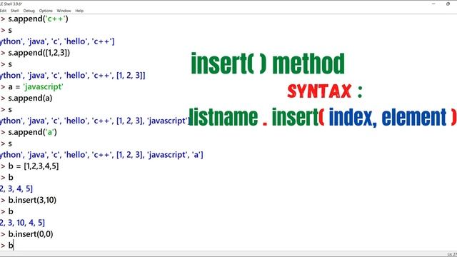 #24 Python List Insertion Methods In Telugu | append | insert | extend | Lists | Python In Telugu