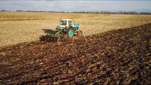 ЮМЗ Дисковка кукурузи Дискова борона ДАН 2 1 Стара Гардія в роботі