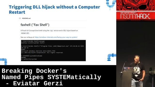 Breaking Docker's Named Pipes SYSTEMatically by Eviatar Gerzi смотреть онлайн