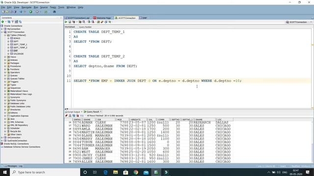 How to create table from existing table in oracle with or without data ? || Oracle Database Tutoria