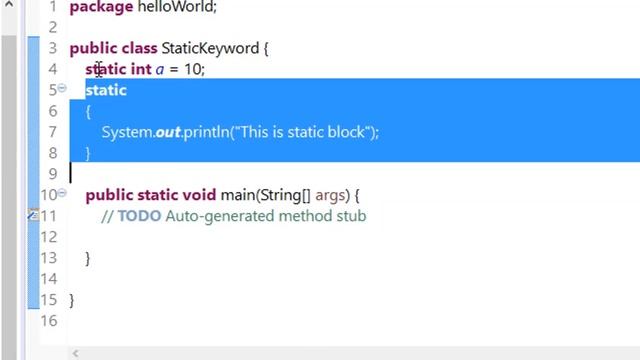 48 static keyword in java смотреть онлайн