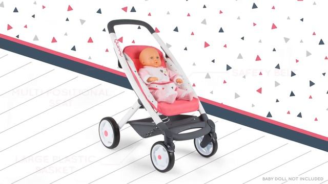 Smoby Maxi-Cosi Quinny 3-i-1 dukkevogn - rosa смотреть онлайн