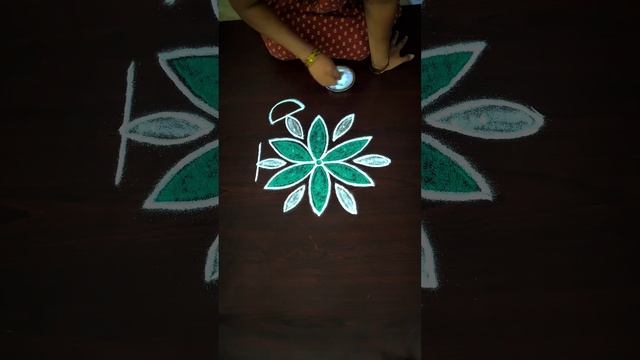 Apartment Kolam Small Rangoli Design