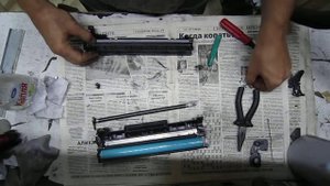 Заправка картриджа canon 725 (Часть 2)