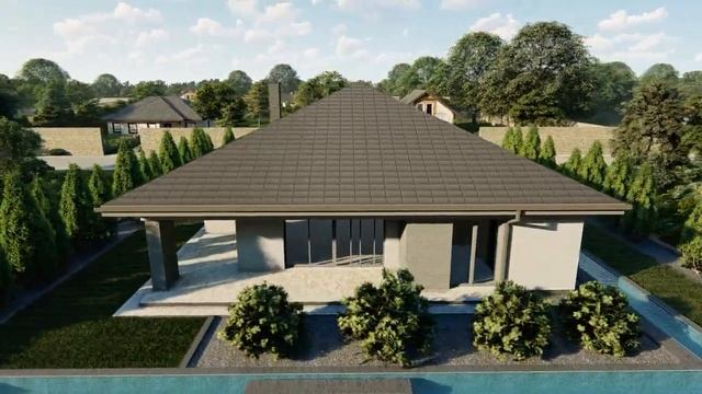 Z412 Современный одноэтажный проект дома с многоскатной крышей и гаражом на две машины смотреть онлайн