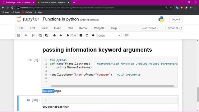 positional and keyword arguments in python with examples |Function in python 3 (Part-2)