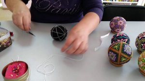 Шары Темари. Сложная разметка на 8, в упрощенном варианте, пошагово