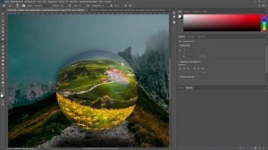 Легкий и Простой Эффект сферы в фотошоп