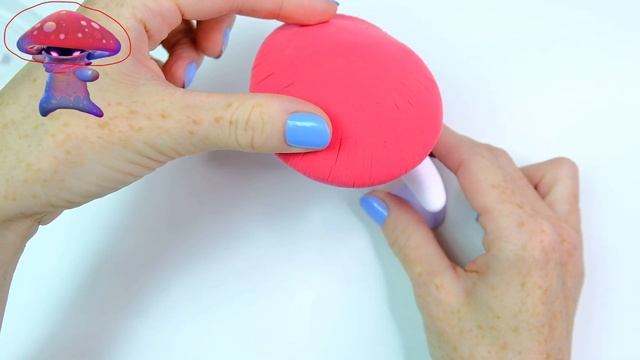 Making Night Cap Mushroom PVZ Clay Tutorial смотреть онлайн