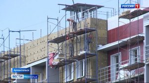 Завершается строительство двух социальных домов в Архангельске на улице Карпогорской