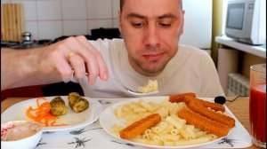 МУКБАНГ МАКАРОНЫ, РЫБНЫЕ ПАЛОЧКИ, БРЮССЕЛЬСКАЯ КАПУСТА | АВТОМОБИЛИ| MUKBANG PASTA, FISH | не АСМР