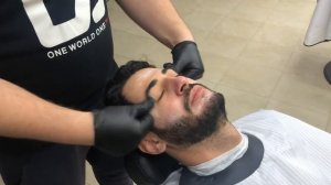 Как наносить скраб для лица Elegance! Barbershop, Барбершоп. How to use scrub in the BARBERSHOP.