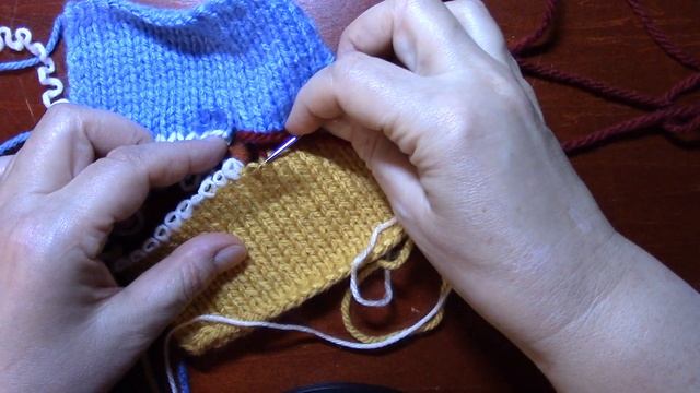 Трикотажный шов для начинающих. Лицевые и изнаночные петли.