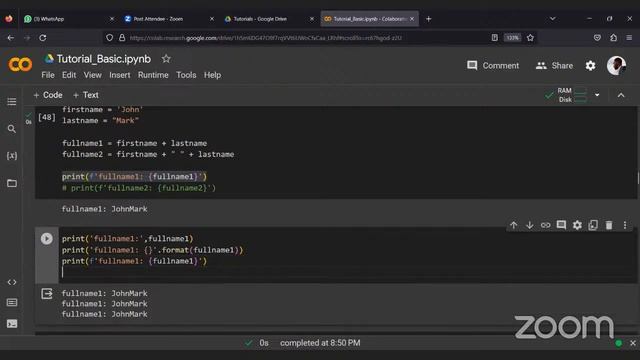 Python for Data Analysis Training - BASIC CONCEPTS IN USE OF PYTHON