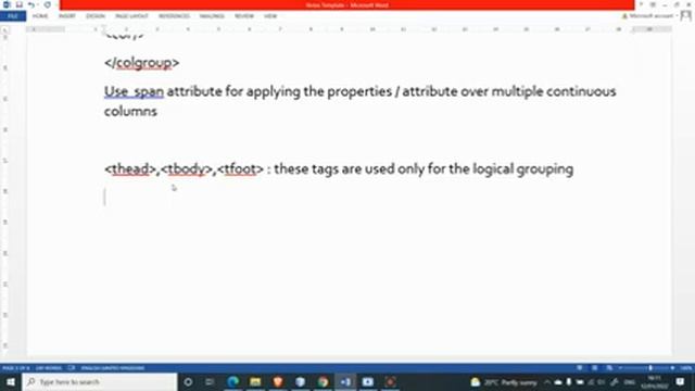 Java Web Development Training -  12 jan. 2022 || HTML Class - 3