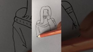 Как нарисовать сидящую ДЕВУШКУ с телефоном в руках