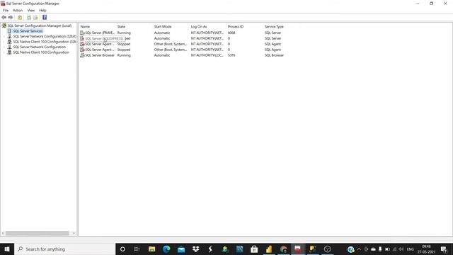SQL Server Management Studio Connection Error