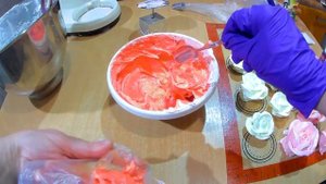 РОЗЫ из СУПЕР КРЕМА / Использую 3 насадки / Цветы из СТАБИЛЬНОГО КРЕМА /МК Olya konditer